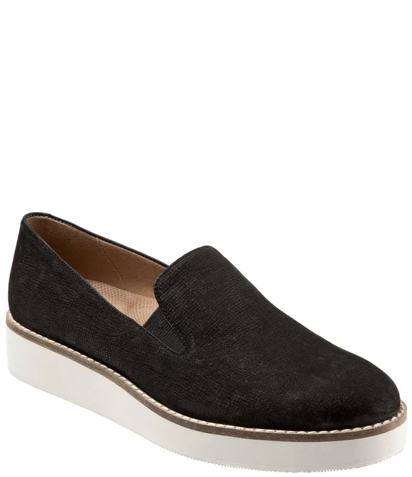 Softwalk Women's Whistle Slip On - Size: 9.5, Black