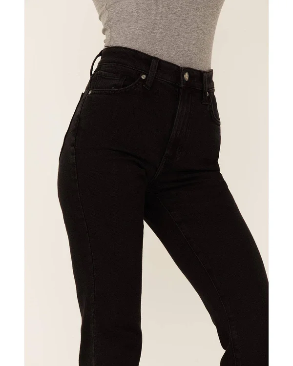 Lee Women's Black High Rise Flare Jeans