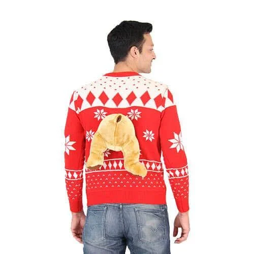 Red 3D Ugly Christmas Sweater, Adult Unisex, Size: Xs