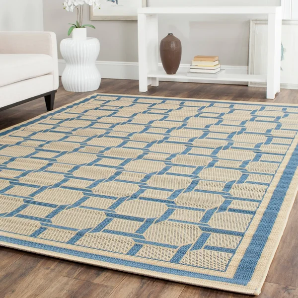 Safavieh Martha Stewart MSR4258-50 5&3x22 x 7&7x22 Cream - Chocolate Area Rug