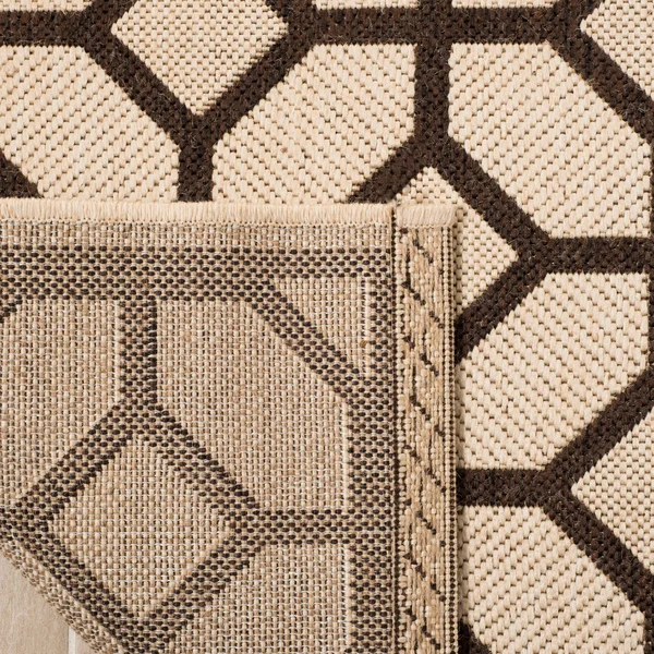Safavieh Linden LND127Q 6&7x22 x 6&7x22 Square Red, Creme Area Rug