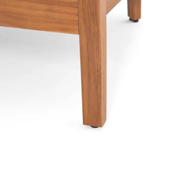 Brooklyn Outdoor Acacia Wood Club Chair with Cushions (Set of 2) by Christopher Knight Home - Teak Finish + Beige Cushion