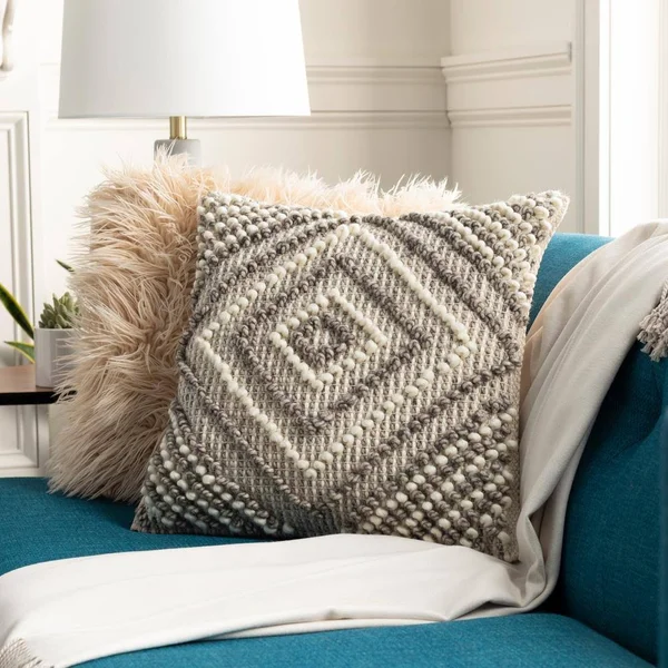 Decor 140 Archer Throw Pillow, White, 18x18