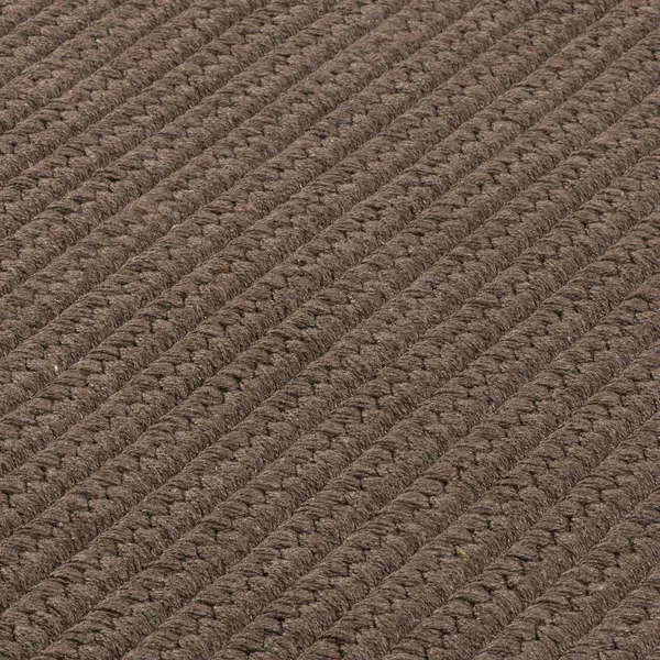 Colonial Mills LS01R060X084S 5 x 7 ft. Sunbrella Solid Braided Rug - Mink