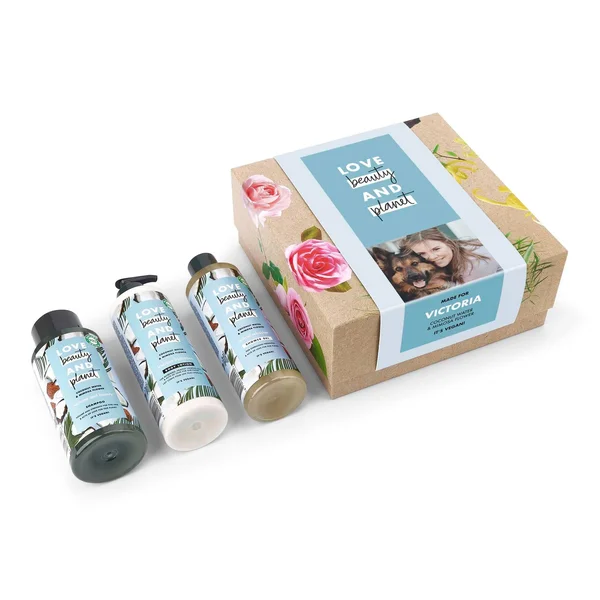 Personalised Love, Beauty & Planet Gift Set - Coconut Water & Mimosa Flower