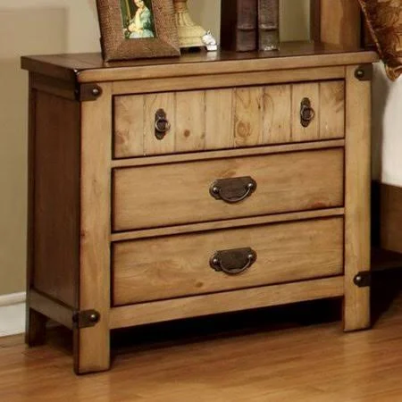 August Grove Ilyan 3 Drawer Nightstand