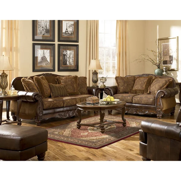 MDA Home Persian Cream/Brown Traditional Polypropylene Area Rug - 6&9x22 x 9&6x22