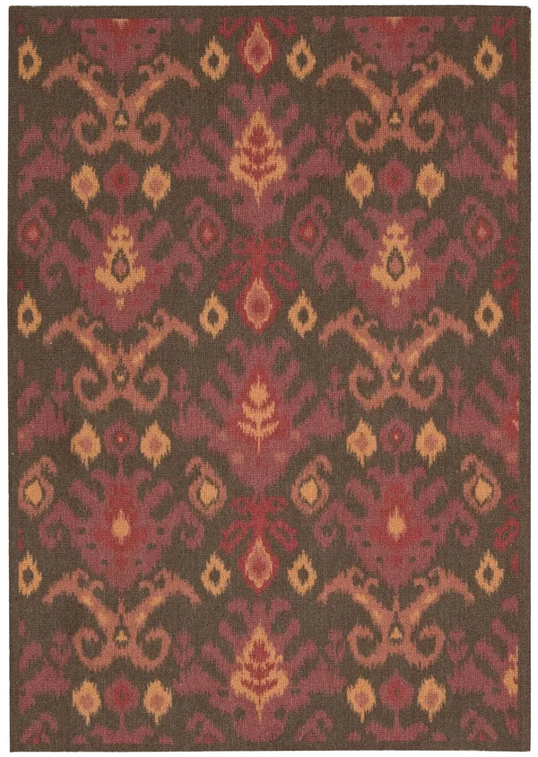 &Nourison Vista Brown Area Rug 5x7&