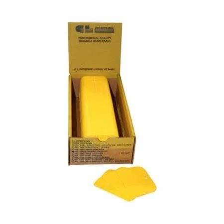 GL 1204 Plastic Autobody/Bondo Spreaders 3 inch x 4 inch Yellow - Case of 100 by Brand GL, Size: One Size