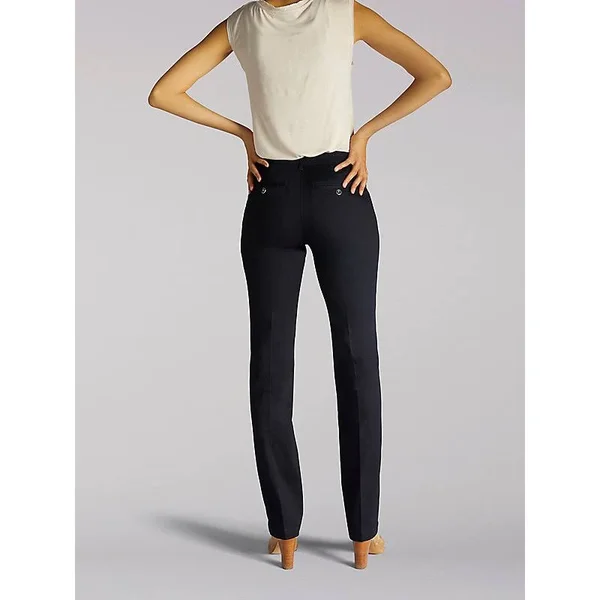 Lee Women's Flex Motion Regular Fit Straight Leg Pant