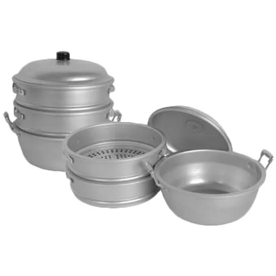 Thunder Group - ALST010 - 17 in Large Hole Aluminum Steamer Set