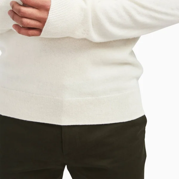 NAADAM The Essential Cashmere Sweater Mens in Cement, L