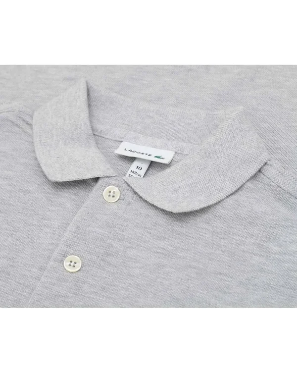 Lacoste Boys Grey Polo Top 10 Years