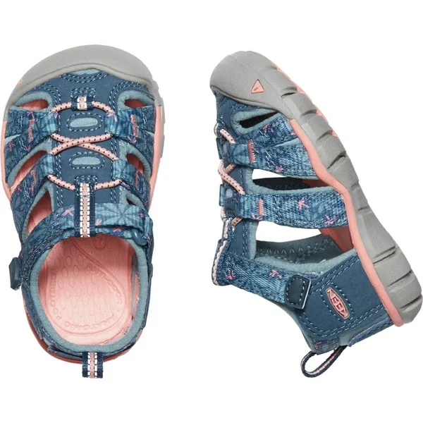 Keen Toddler Seacamp II CNX Sandal - 6 - Real Teal, Stone Blue