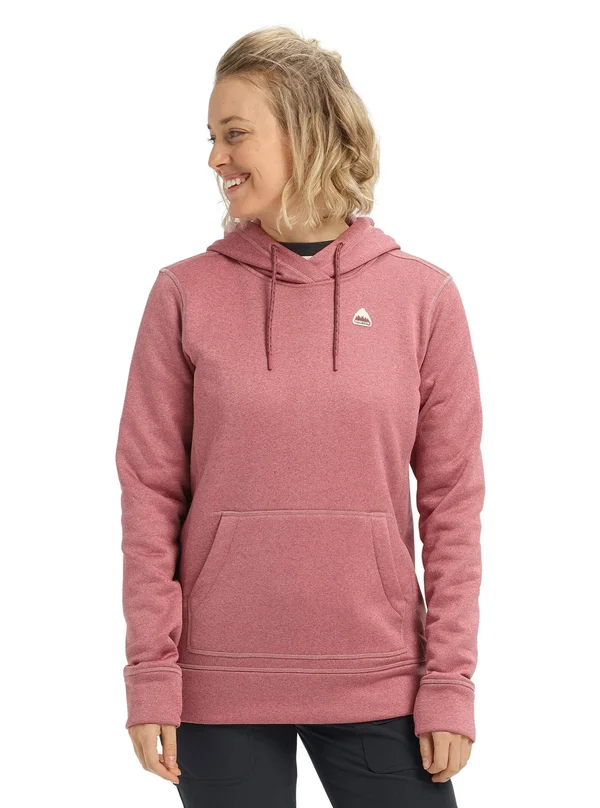 Burton Women's Oak Pullover Hoodie Rose Brown Heather - Small