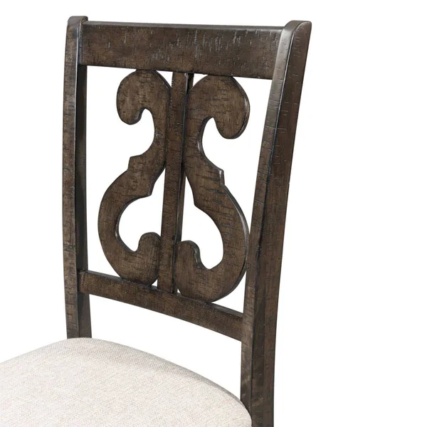 Picket House Furnishings Stanford Wooden Swirl Back Side Chair Set