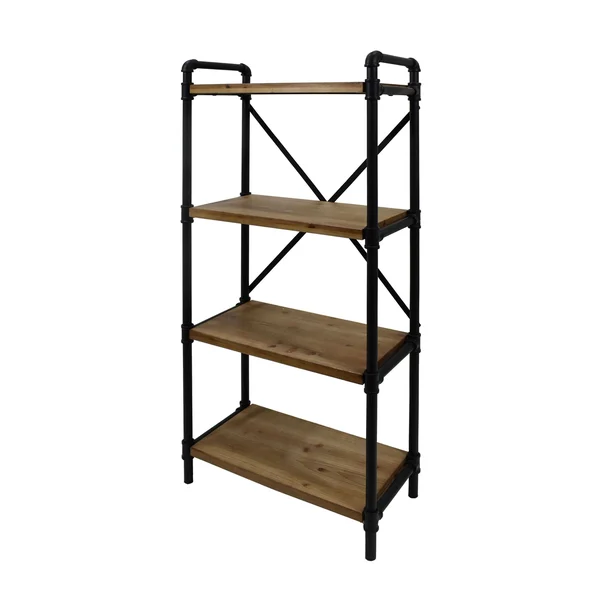Greenwood Iron Bookcase by Christopher Knight Home - Gray Finish/Pewter