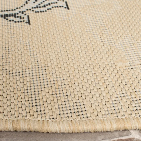 Safavieh Courtyard Area Rug CY7926 Creme - Black, 8& x 11&