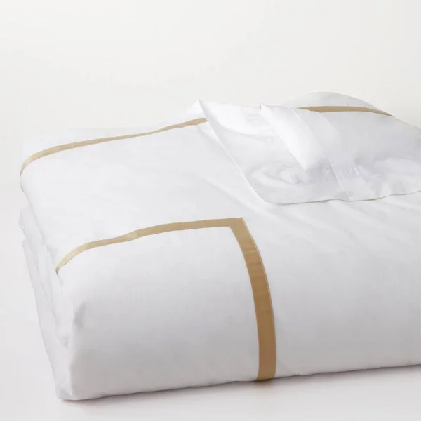 Matouk Lowell - Full/Queen Duvet Cover, Charcoal
