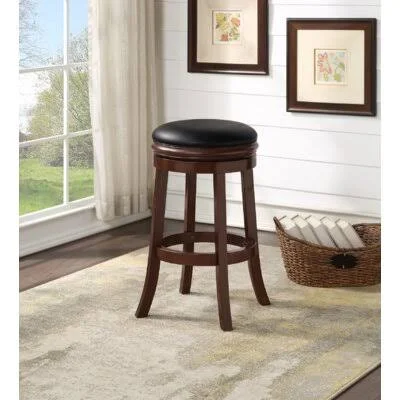 Charlton Home Westerberg Swivel Bar & Counter Stool Seat Height: Bar Stool (29” Seat Height) - Color: Cappuccino