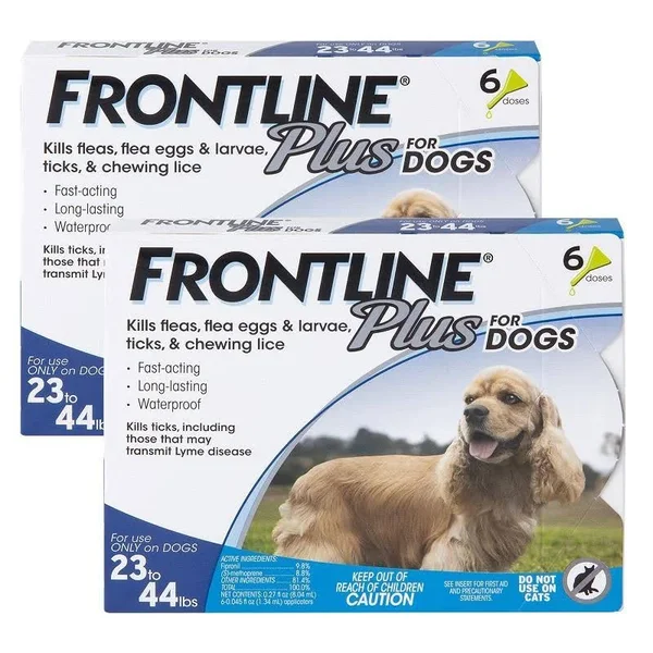 Frontline Plus for Dogs 23 - 44 lbs 12 Month Supply Blue by Merial