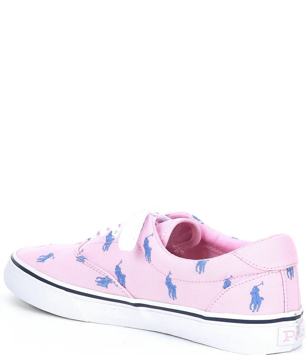 Polo Ralph Lauren Men's Thorton Embroidered Lace-Up Sneakers - 8M