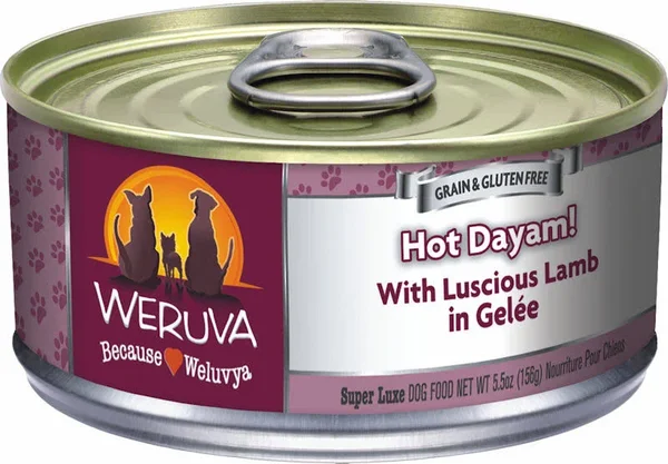 Weruva Hot Dayam Luscious Lamb Canned Dog Food - 14 oz - Case of 12