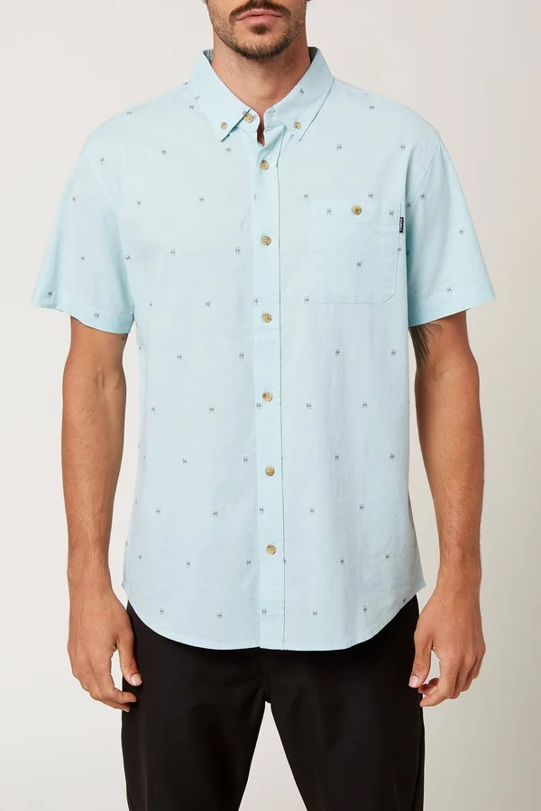 O&Neill Men's Tame Dobby Shirt - Ice Water - S