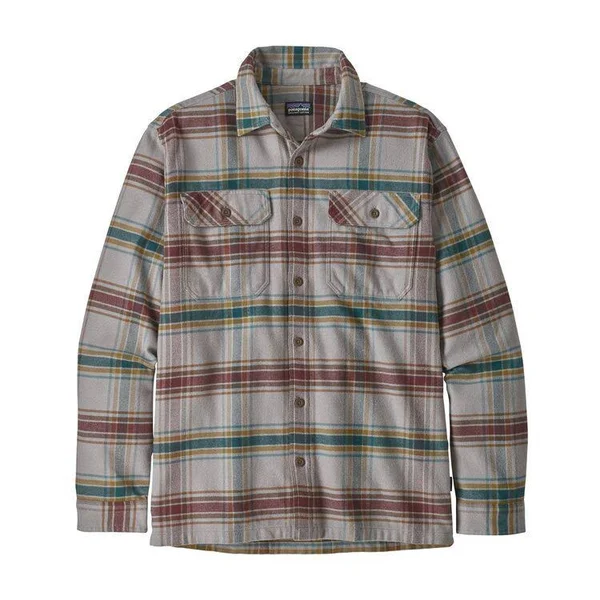 Patagonia Long-Sleeved Fjord Flannel Shirt - Men's XL Ink Black
