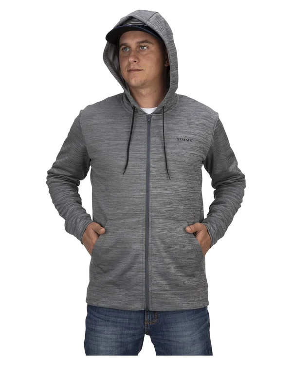 Simms Challenger Full-Zip Hoody - Carbon Heather - L