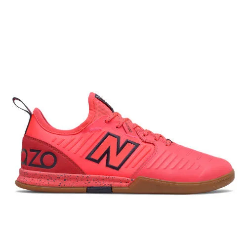 New Balance Men's Audazo V5 Pro Indoor Soccer Shoes, Coral/Black