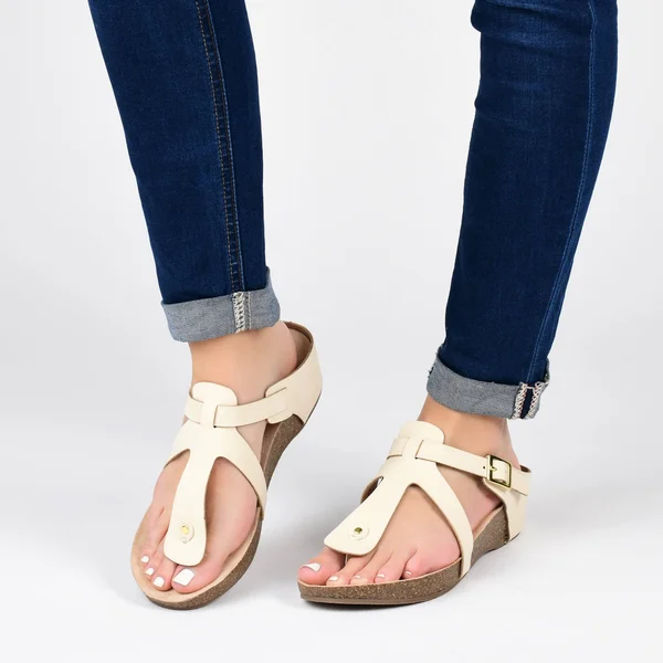 Journee Collection Women's Navara Sandal Brown 5.5