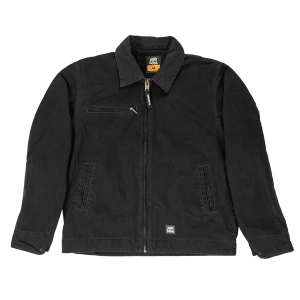 Berne Men's Original Washed Gasoline Jacket Tall - Black