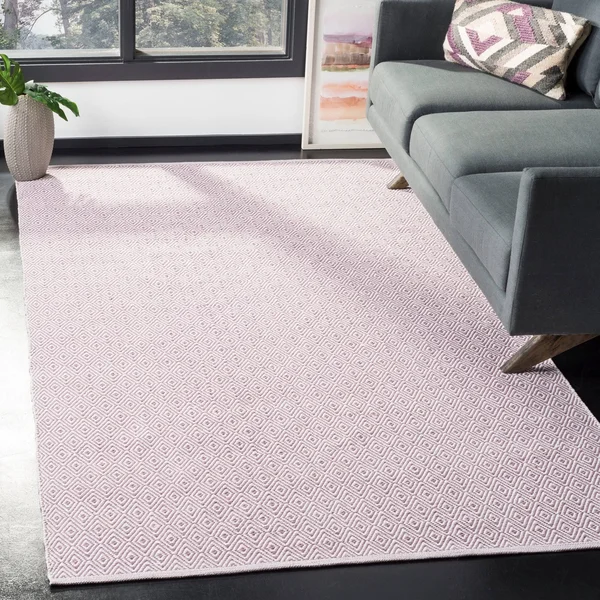 Safavieh Montauk MTK515G 9& x 12& Ivory, Purple Rug