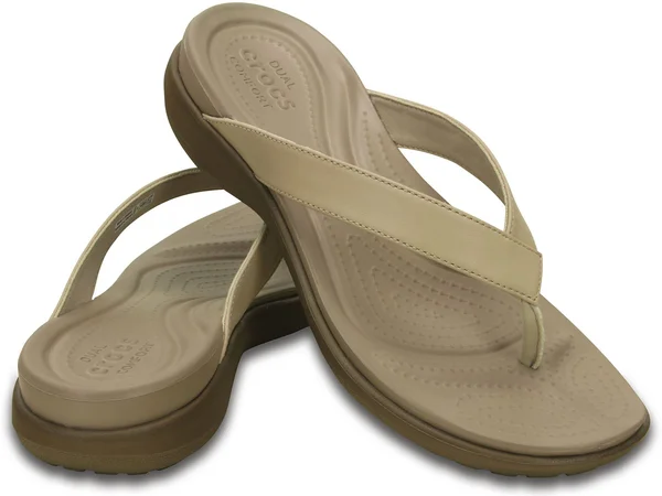 Crocs Women's Capri V Flip - Chai/Walnut - W4