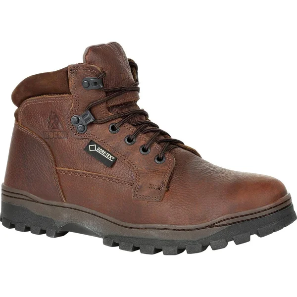Rocky Men's Outback Plain Toe Gore-Tex Waterproof Outdoor Boot Rks0389 - Brown
