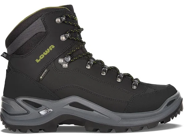 Lowa Renegade GTX Mid Hiking Boot - Men's Black/Olive, 11.0
