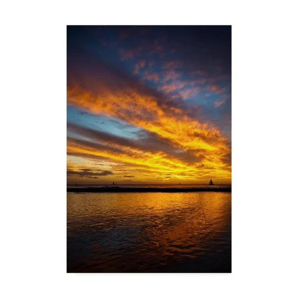 Trademark Fine Art Ali40607-C1624Gg Cameron Brooks 'Hyatt Sunset' Canv