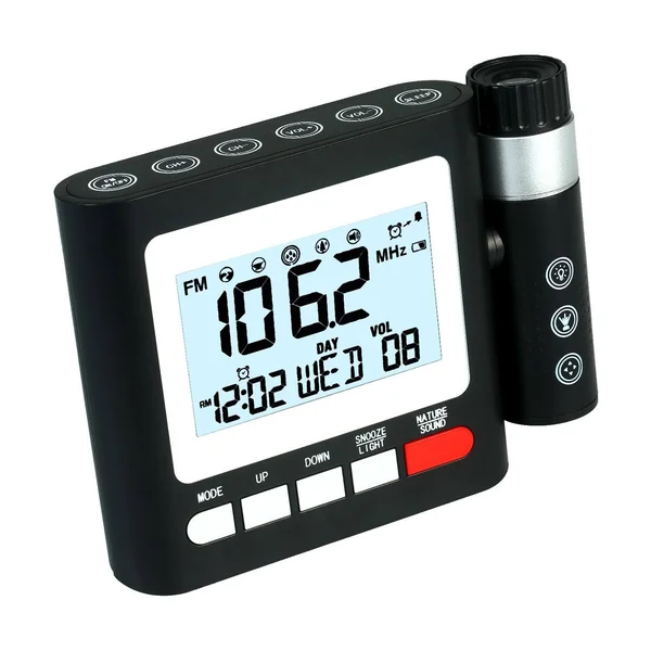 Projection Clock Digital Alarm Clock with Snooze Calendar Date Display and Thermometer Weather Station LED Projection Digital Cl