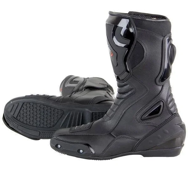 Vulcan V300 Men's Velocity Motorcycle Sport Boots Black, Size: 9