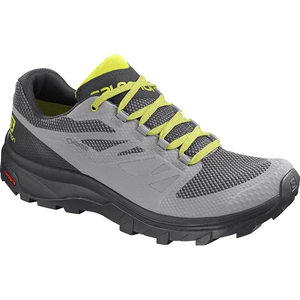 Salomon Men's Outline GTX Hiking - Alloy/Black/Evening Primrose