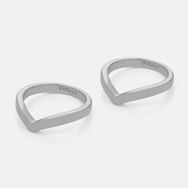 Vitaly Stainless Steel Cell Rings Gold, 7