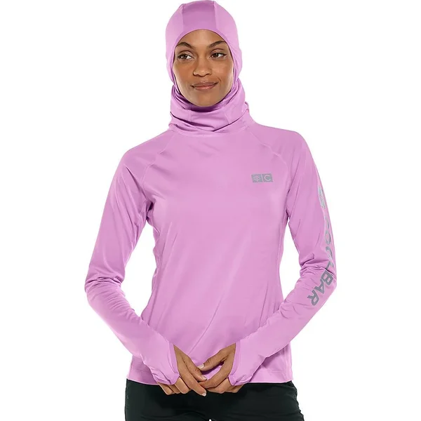 Coolibar Plus Size Women's Paros Sailing Hoodie - Shirts for Women, Purple, 2x