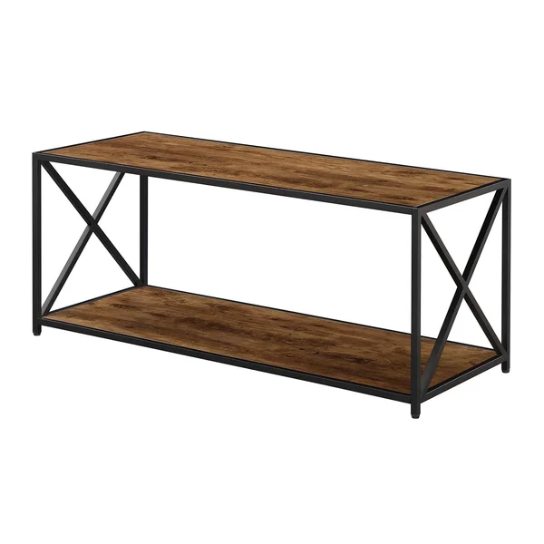 Convenience Concepts 161842BDWBL Tucson Coffee Table with Shelf Black