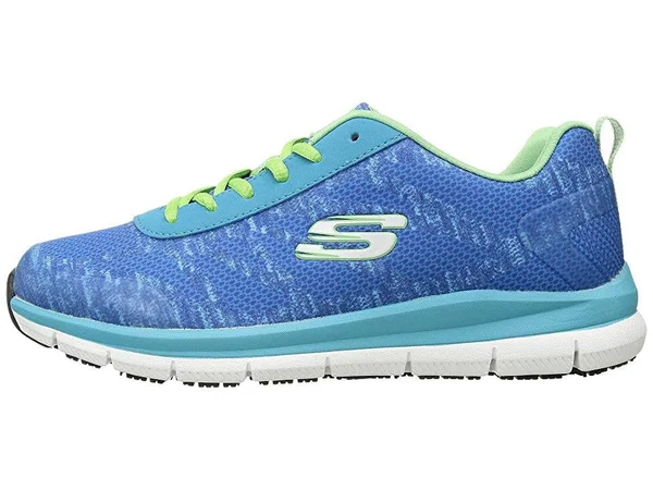 Women's Skechers Work Relaxed Fit Comfort Flex Pro HC SR Sneaker - Blue