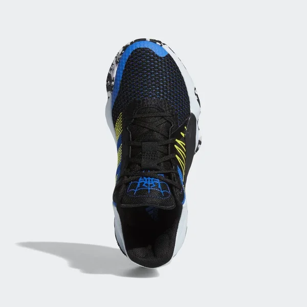 Adidas D.O.N. Issue #1 Core Black/Glory Blue/Shock Yellow Grade School Kids& Basketball Shoes - Size: 3.5
