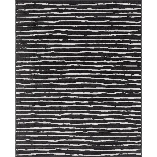 Sabrina Soto Ola Outdoor Rug - Black, 8x10 ft