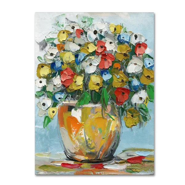 Trademark Fine Art Ma0727-C1824Gg Hai Odelia 'Spring Flowers in A Vase
