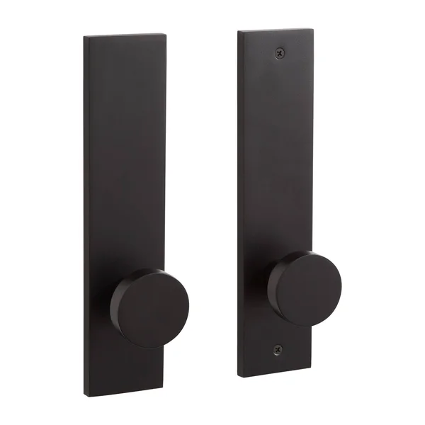 Moceri Solid Brass Dummy Entrance Door Plate - Knob - No Backset - Polished Nickel, Signature Hardware 455657