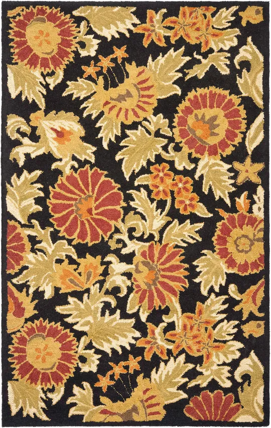 Safavieh Blossom BLM912A Area Rug - Black/Multi - Size: 8& x 10&